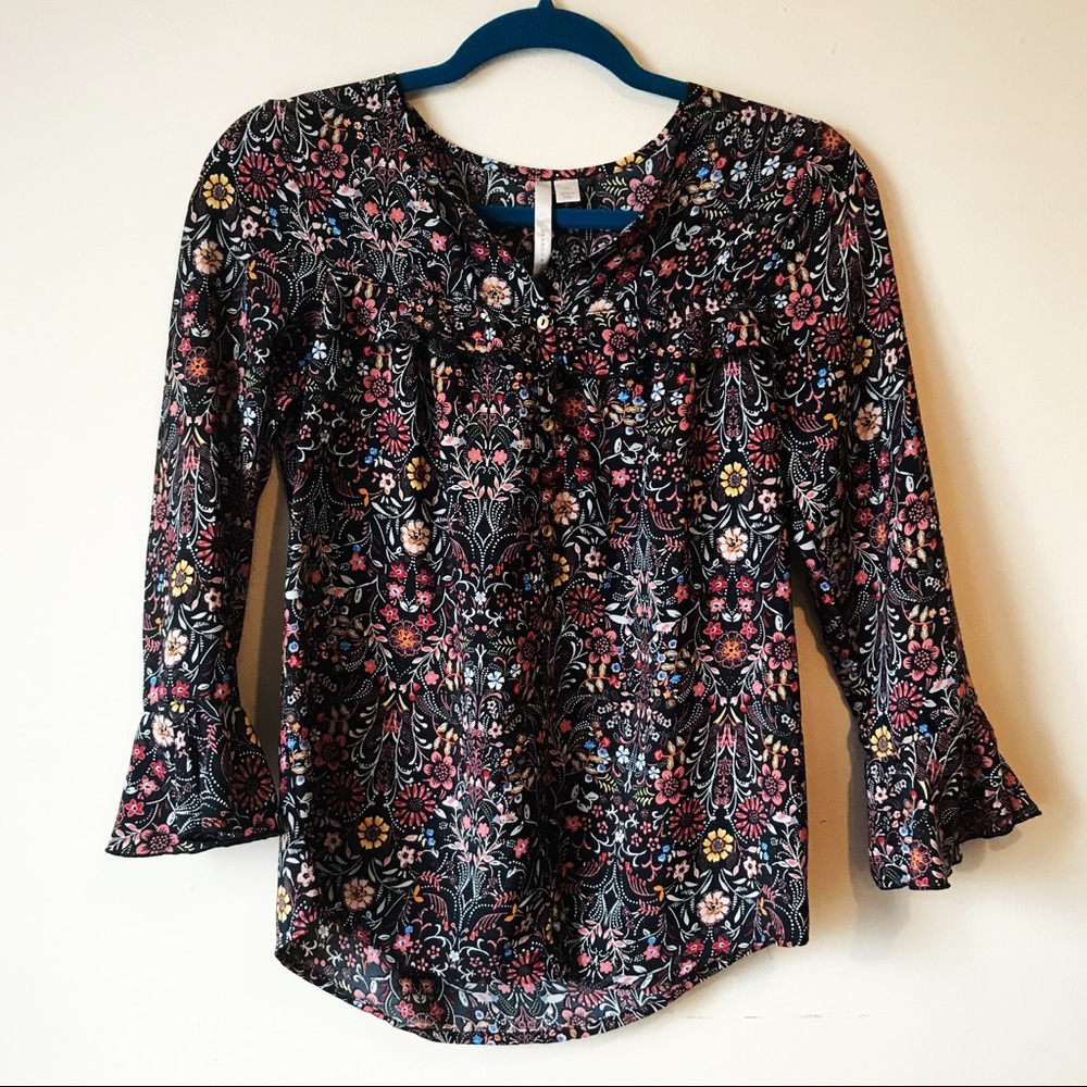 Lauren Conrad Floral Blouse